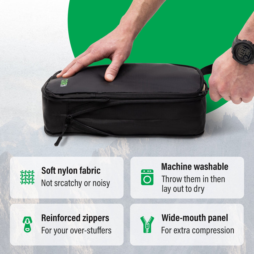 How compression packing cubes reduce thickness